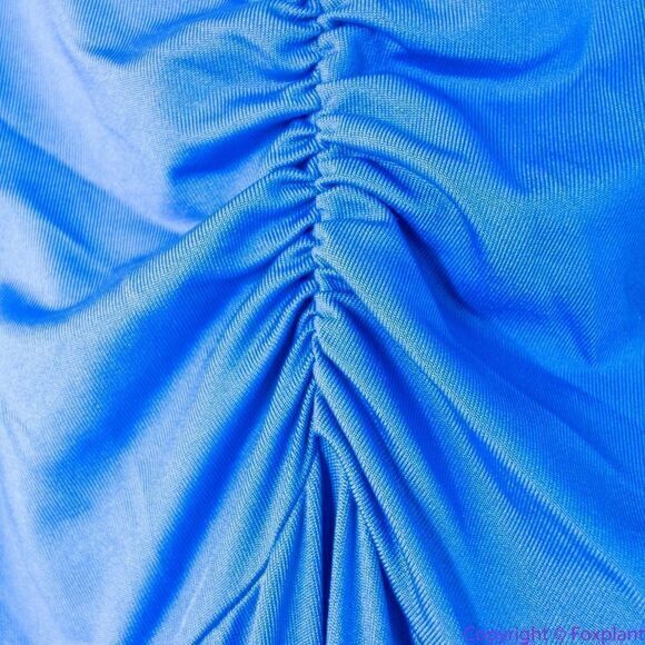 Unique‎ Vintage Gwynnie Bee Contrast Trim Blue Dress, 4X - Picture 9 of 16